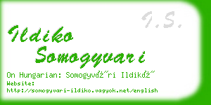 ildiko somogyvari business card